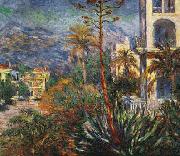 Claude Monet Village with Mountains and Agave Plant oil painting on canvas